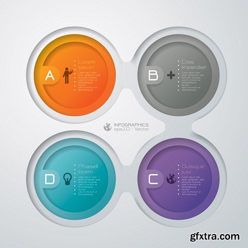 Collection of infographics vol.90, 25xEPS