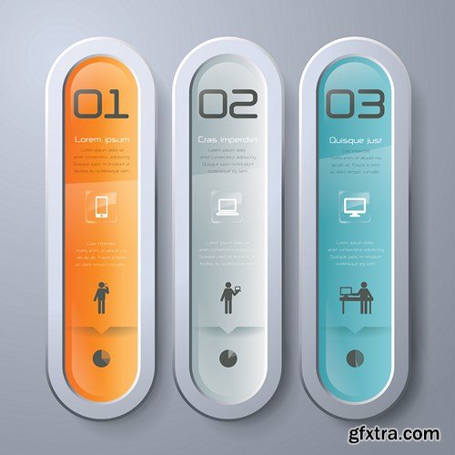 Collection of infographics vol.90, 25xEPS