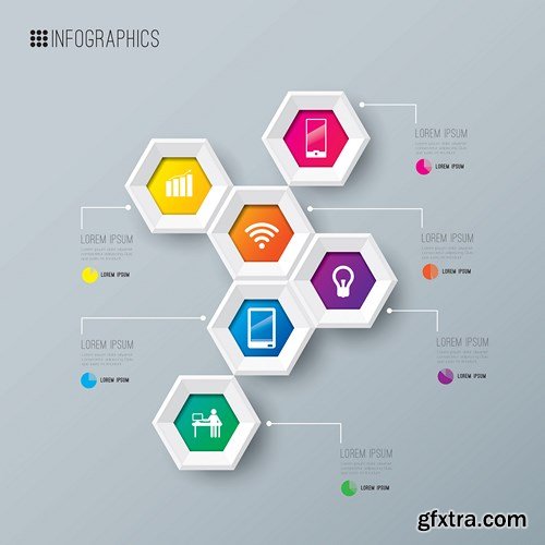 Collection of infographics vol.90, 25xEPS