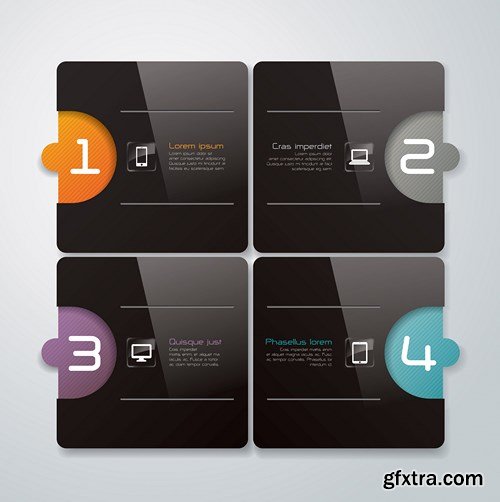 Collection of infographics vol.90, 25xEPS