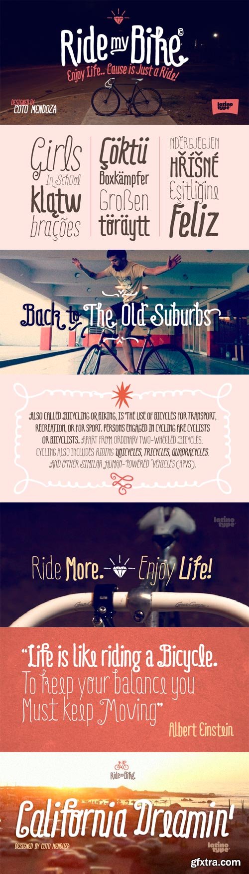 Ride my Bike Font Family - 5 Fonts for $176 Ride my Bike Font Family - 5 Fonts for $176