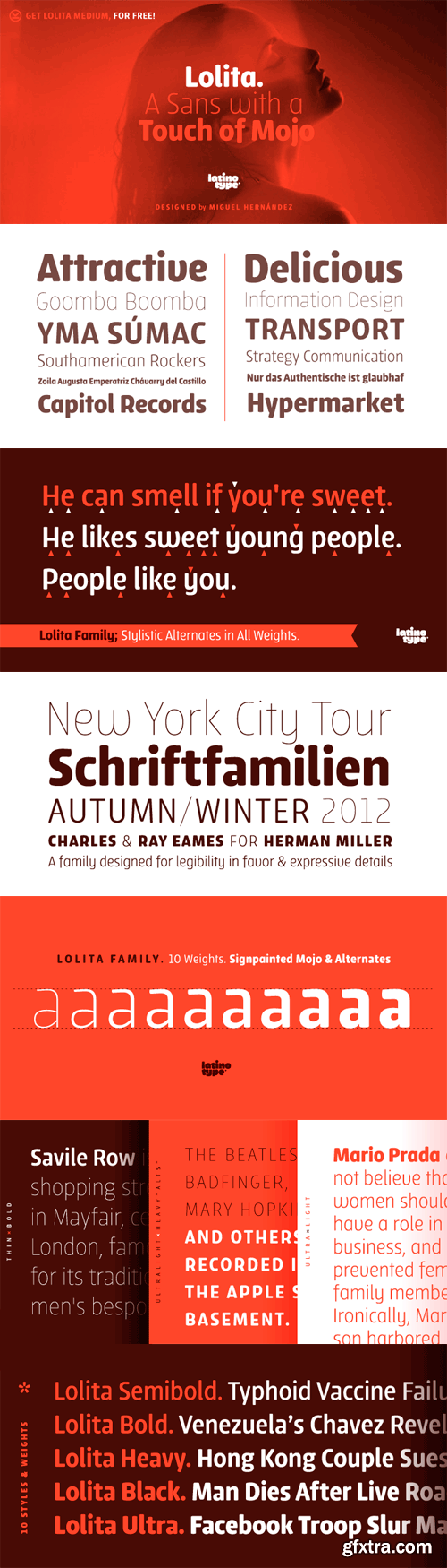 Lolita - Fresh Neo-Humanist Sans Seif 10xOTF