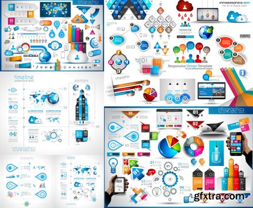 Collection of Infographics #100, 25xEPS