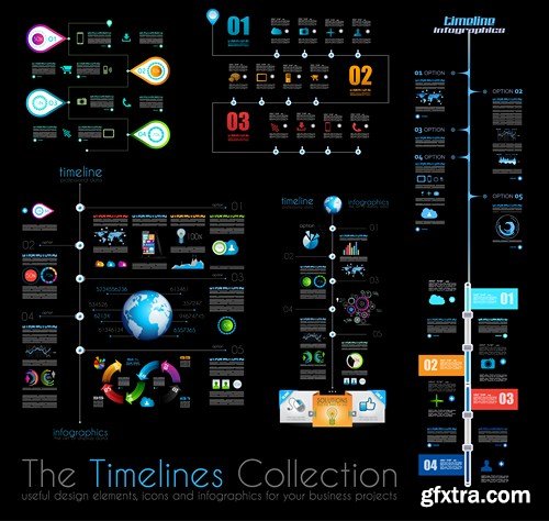 Collection of Infographics #100, 25xEPS Collection of Infographics #100, 25xEPS