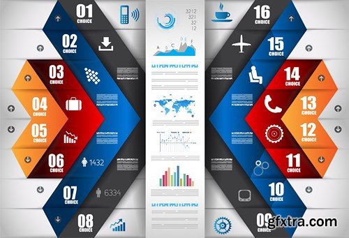 Collection of Infographics #100, 25xEPS Collection of Infographics #100, 25xEPS