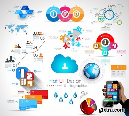 Collection of Infographics #100, 25xEPS Collection of Infographics #100, 25xEPS