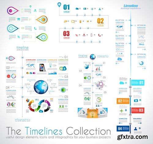Collection of Infographics #100, 25xEPS Collection of Infographics #100, 25xEPS