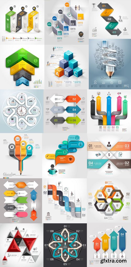 Collection of Infographics #101, 25xEPS