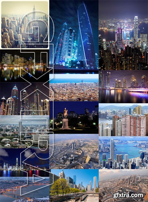Stock Photos - World Cities 8, 25xJpg