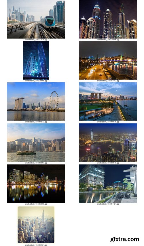 Stock Photos - World Cities 8, 25xJpg