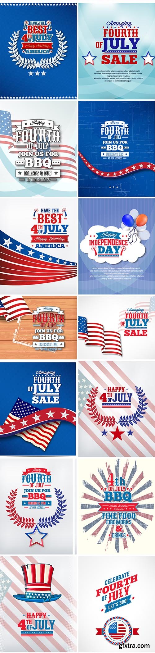 30 Independence Day Vector Collection