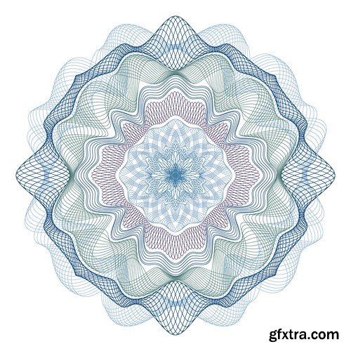 Guilloche Collection, 25xEPS