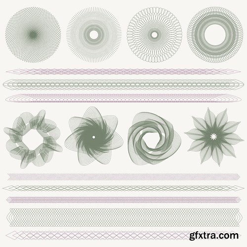 Guilloche Collection, 25xEPS