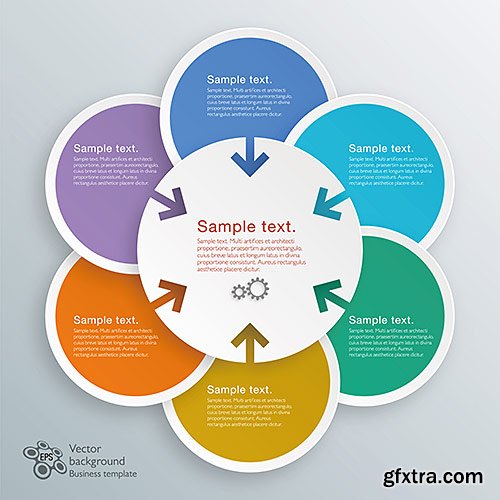 Design templates for enterprises, infographics 12 - VectorStock