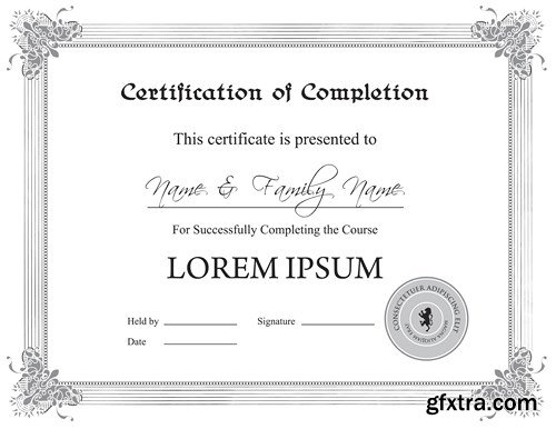 Certificate Collection, 25xEPS Certificate Collection, 25xEPS