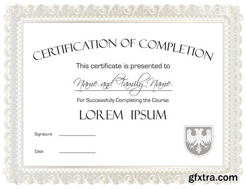 Certificate Collection, 25xEPS Certificate Collection, 25xEPS