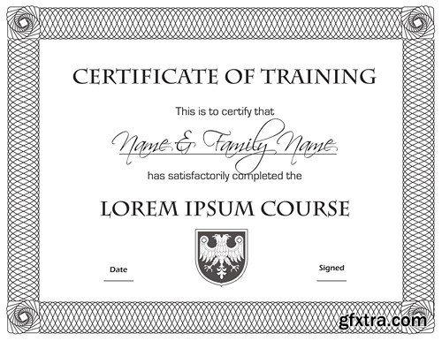 Certificate Collection, 25xEPS Certificate Collection, 25xEPS