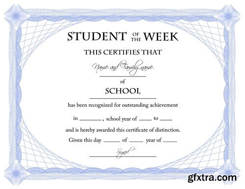 Certificate Collection, 25xEPS Certificate Collection, 25xEPS