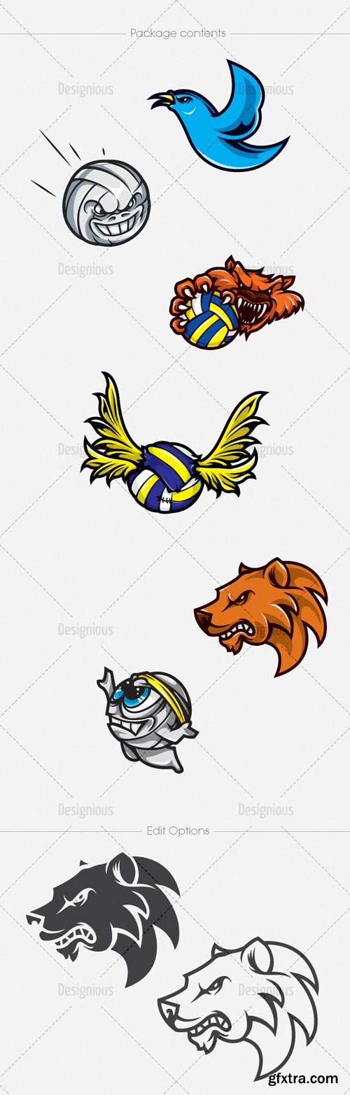 Designious - Mascots Vector Mega Pack, 60 Mascots in 10 EPS Designious - Mascots Vector Mega Pack, 60 Mascots in 10 EPS