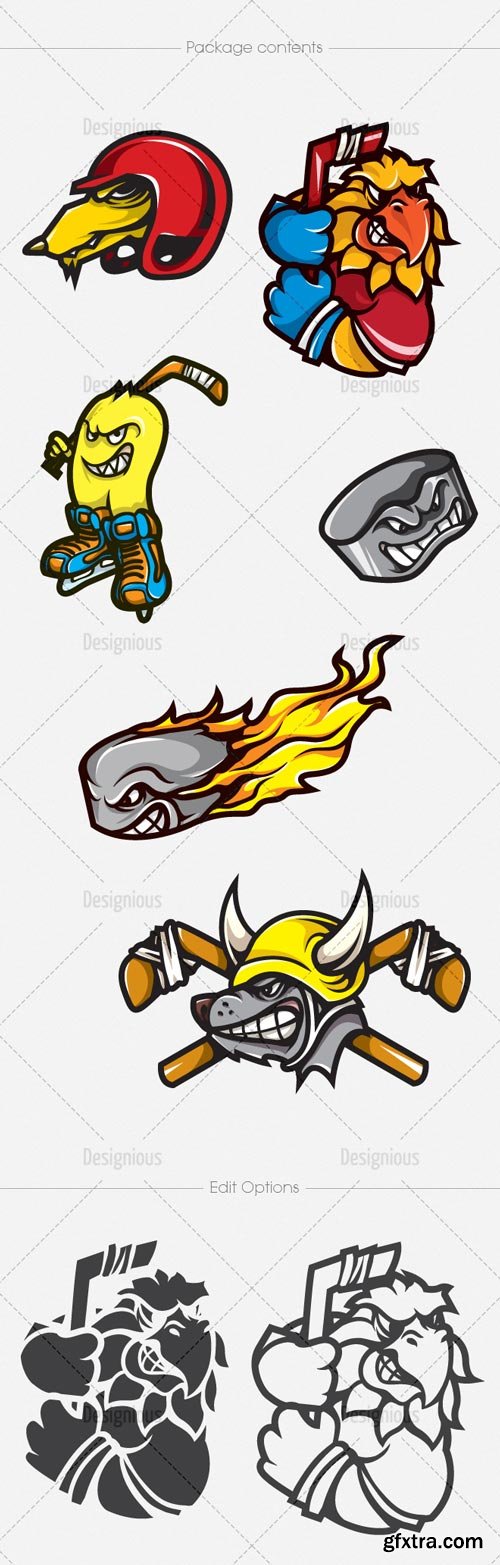 Designious - Mascots Vector Mega Pack, 60 Mascots in 10 EPS Designious - Mascots Vector Mega Pack, 60 Mascots in 10 EPS