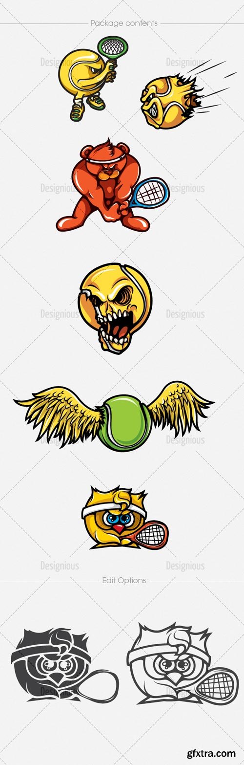 Designious - Mascots Vector Mega Pack, 60 Mascots in 10 EPS Designious - Mascots Vector Mega Pack, 60 Mascots in 10 EPS