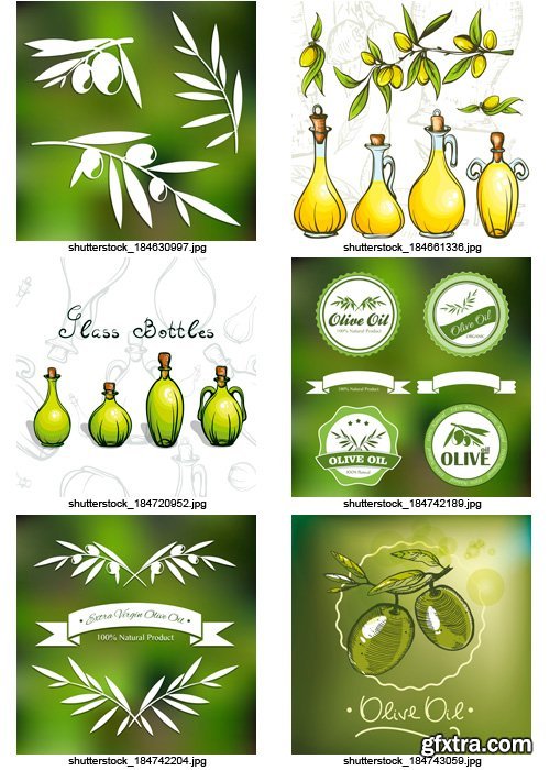 Amazing SS - Collections of Olive Elements 7, 25xEPS