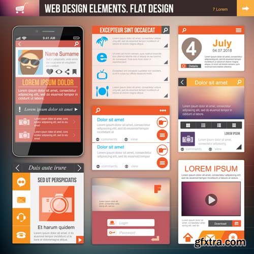 Infographics design elements