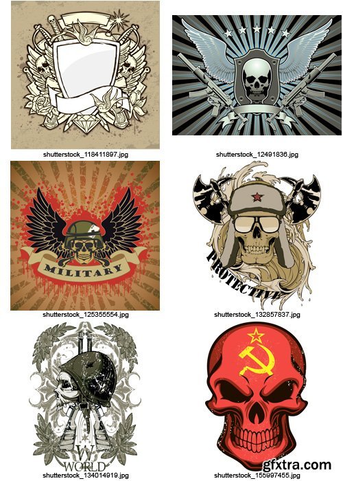 Amazing SS - Military Skull, 25xEPS Amazing SS - Military Skull, 25xEPS