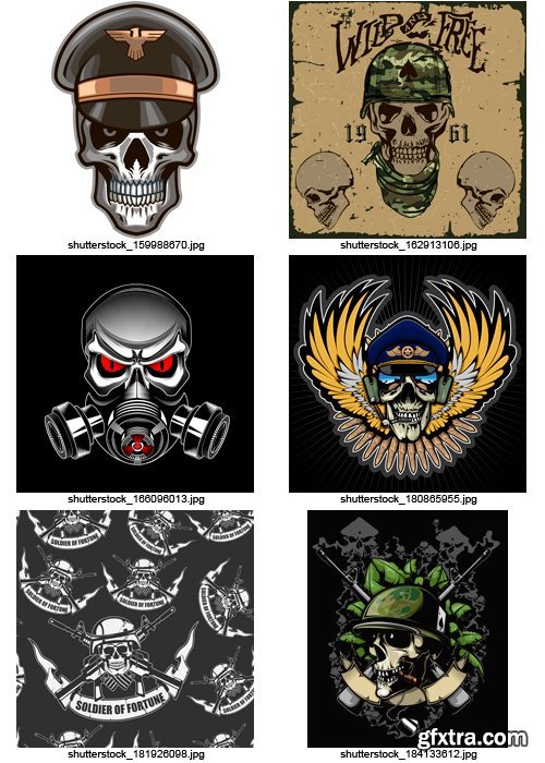 Amazing SS - Military Skull, 25xEPS Amazing SS - Military Skull, 25xEPS