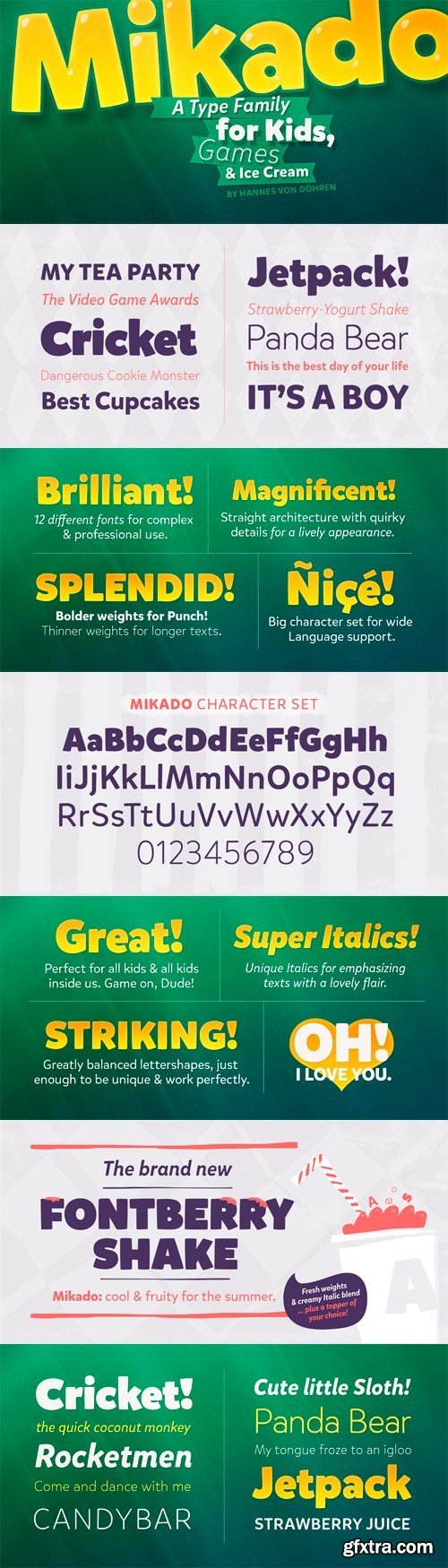 Mikado Font Family - 12 Fonts for $149 Mikado Font Family - 12 Fonts for $149
