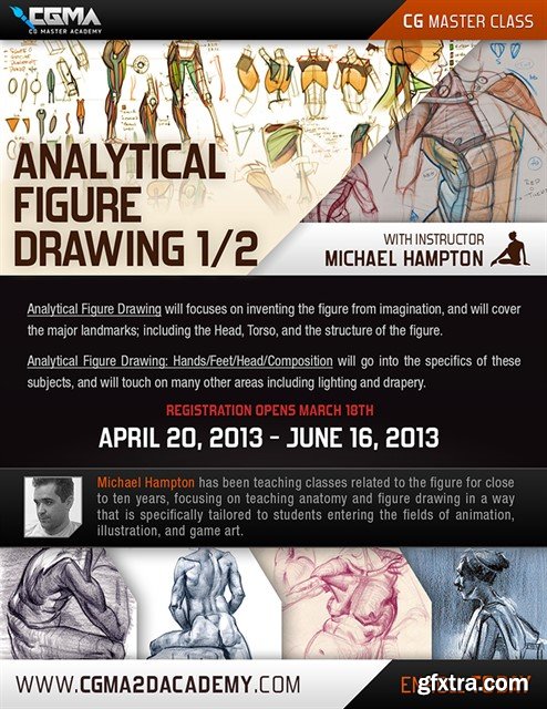 Analytical Figure Drawing 1/2 with instructor Michael Hampton