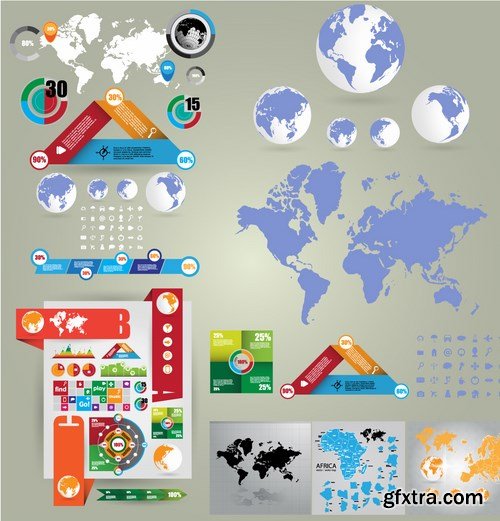 Stock Vector - Business Infographics Template and Web Elements 3