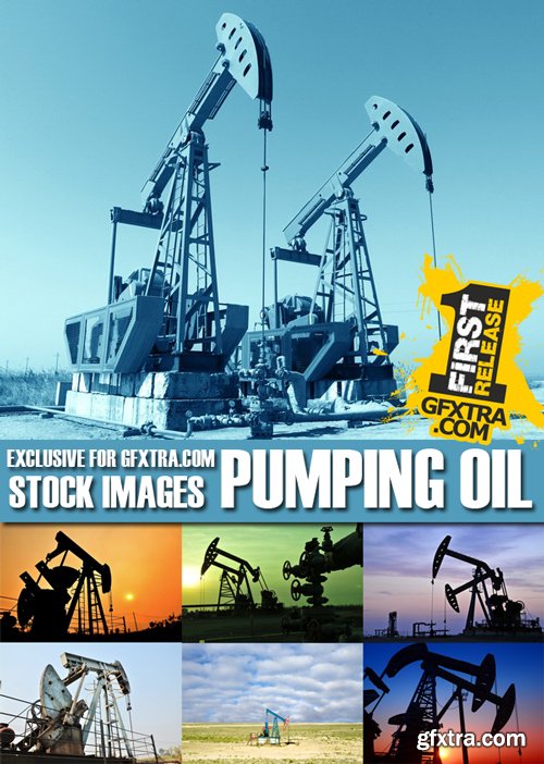Stock Photos - Pumping Oil, 25xJPG