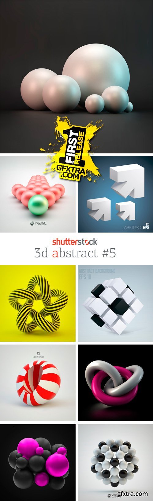 Amazing SS - 3D Abstract 5, 25xEPS Amazing SS - 3D Abstract 5, 25xEPS