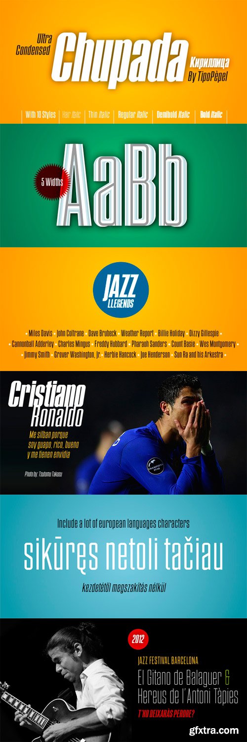 Chupada Font Family - 10 Fonts for $69