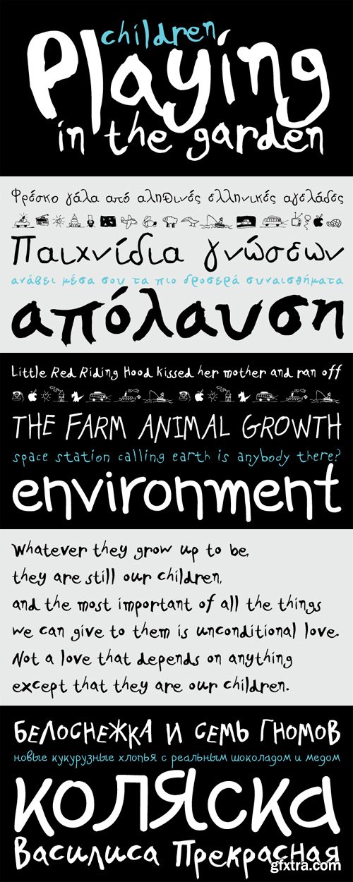 PF Kids Pro Font Family - 3 Fonts for $195 PF Kids Pro Font Family - 3 Fonts for $195