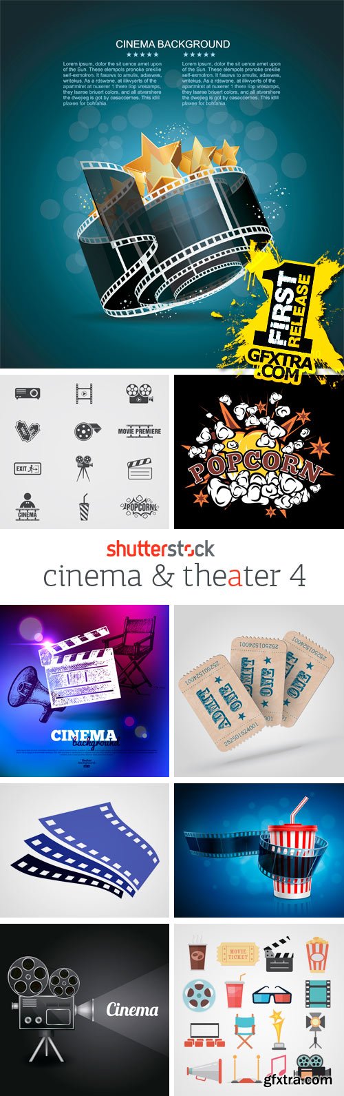 Amazing SS - Cinema & Theater (vol.4), 25xEPS Amazing SS - Cinema & Theater (vol.4), 25xEPS