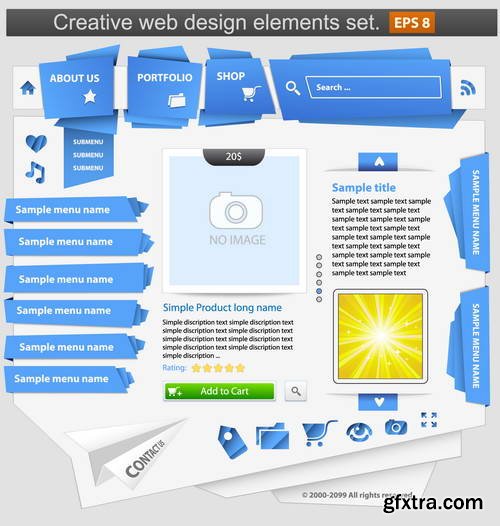 Vector Web Elements 25xEPS Vector Web Elements 25xEPS
