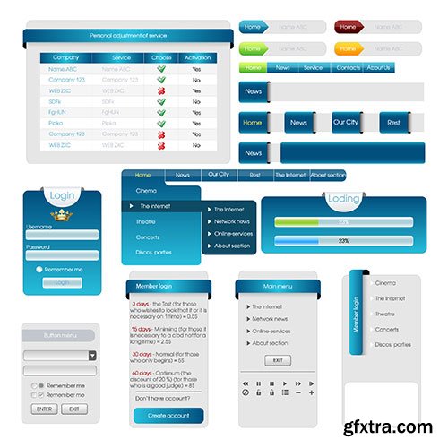 Vector Web Elements 25xEPS Vector Web Elements 25xEPS