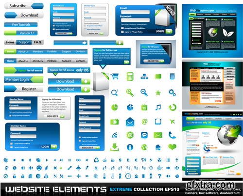 Vector Web Elements 25xEPS Vector Web Elements 25xEPS