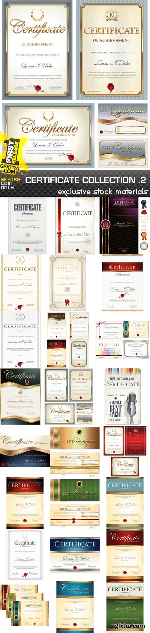 Certificate Collection, 25xEPS Certificate Collection, 25xEPS