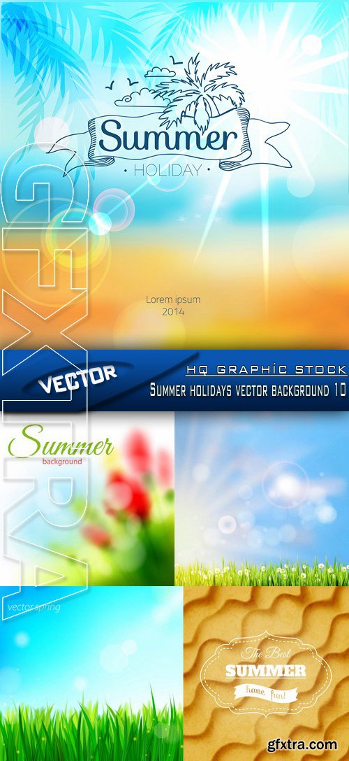 Stock Vector - Summer holidays vector background 10 Stock Vector - Summer holidays vector background 10