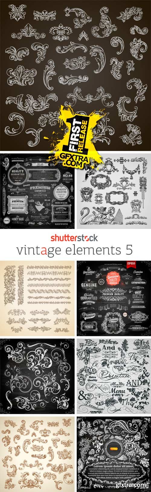 Amazing SS - Vintage Elements 5, 25xEPS Amazing SS - Vintage Elements 5, 25xEPS