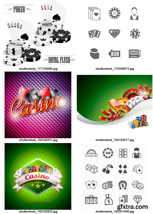 Amazing SS - Casino &amp; Playing Cards 3, 25xEPS