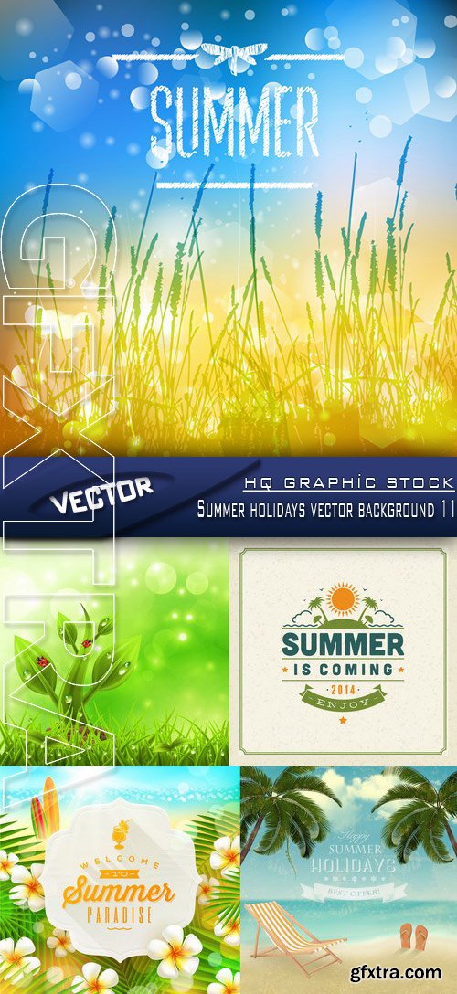 Stock Vector - Summer holidays vector background 11 Stock Vector - Summer holidays vector background 11