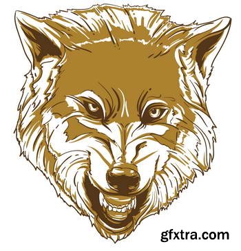 Animal Head Mascots 85xEPS [Tshirt-Factory]