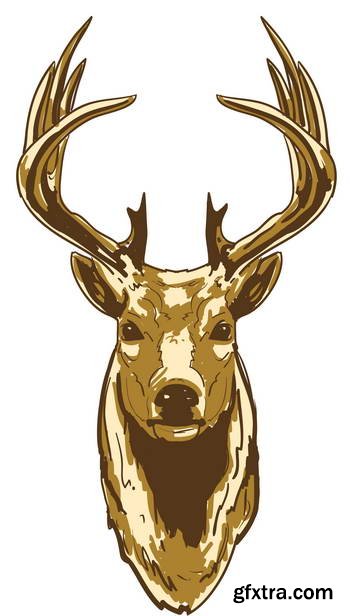 Animal Head Mascots 85xEPS [Tshirt-Factory]