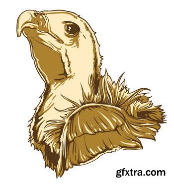 Animal Head Mascots 85xEPS [Tshirt-Factory]