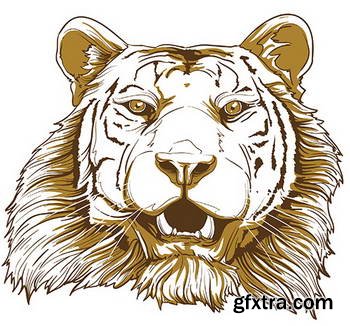 Animal Head Mascots 85xEPS [Tshirt-Factory]