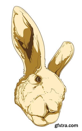 Animal Head Mascots 85xEPS [Tshirt-Factory]